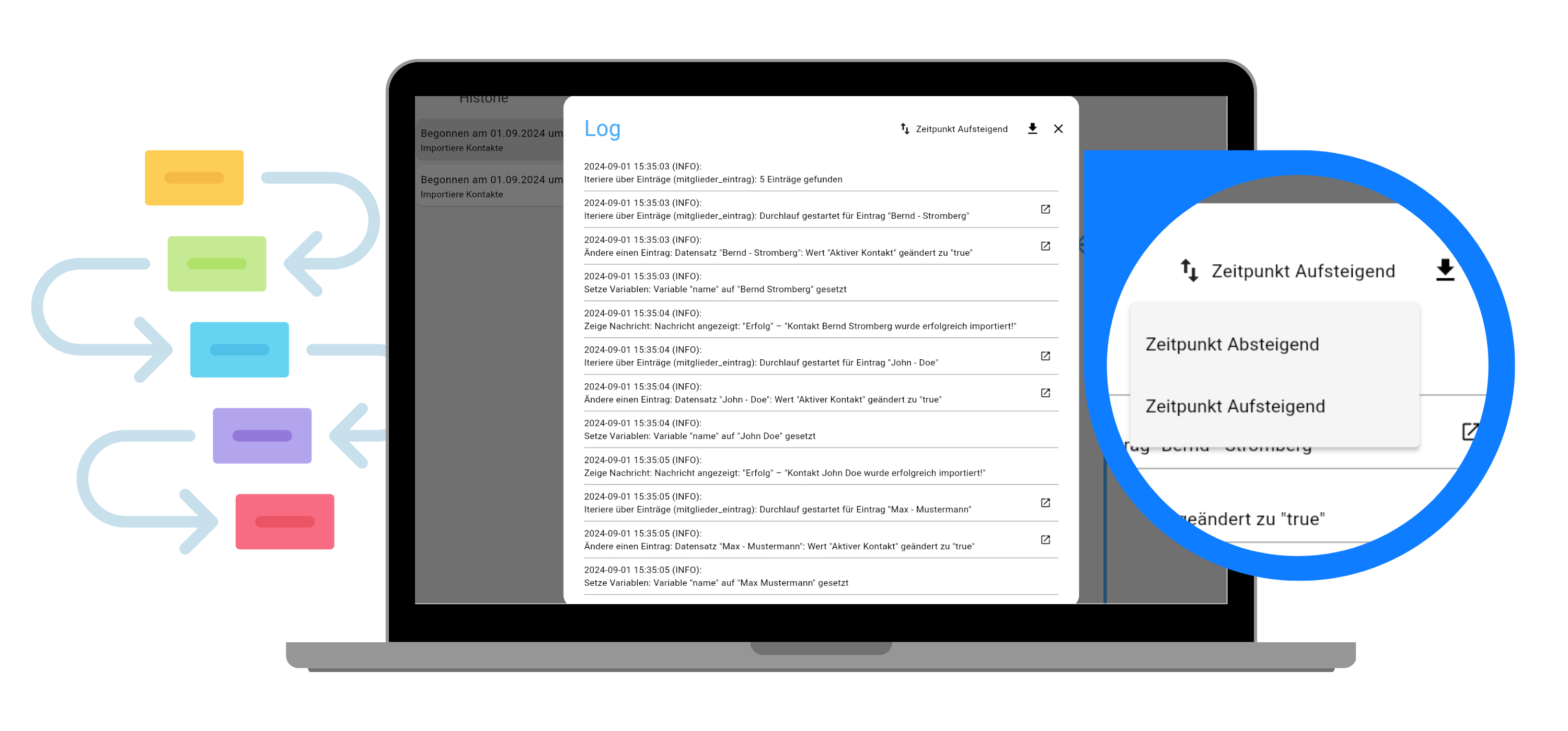 release improved workflow logs